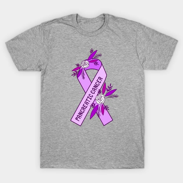 Pancreatic Cancer Awareness T-Shirt by Sloth Station